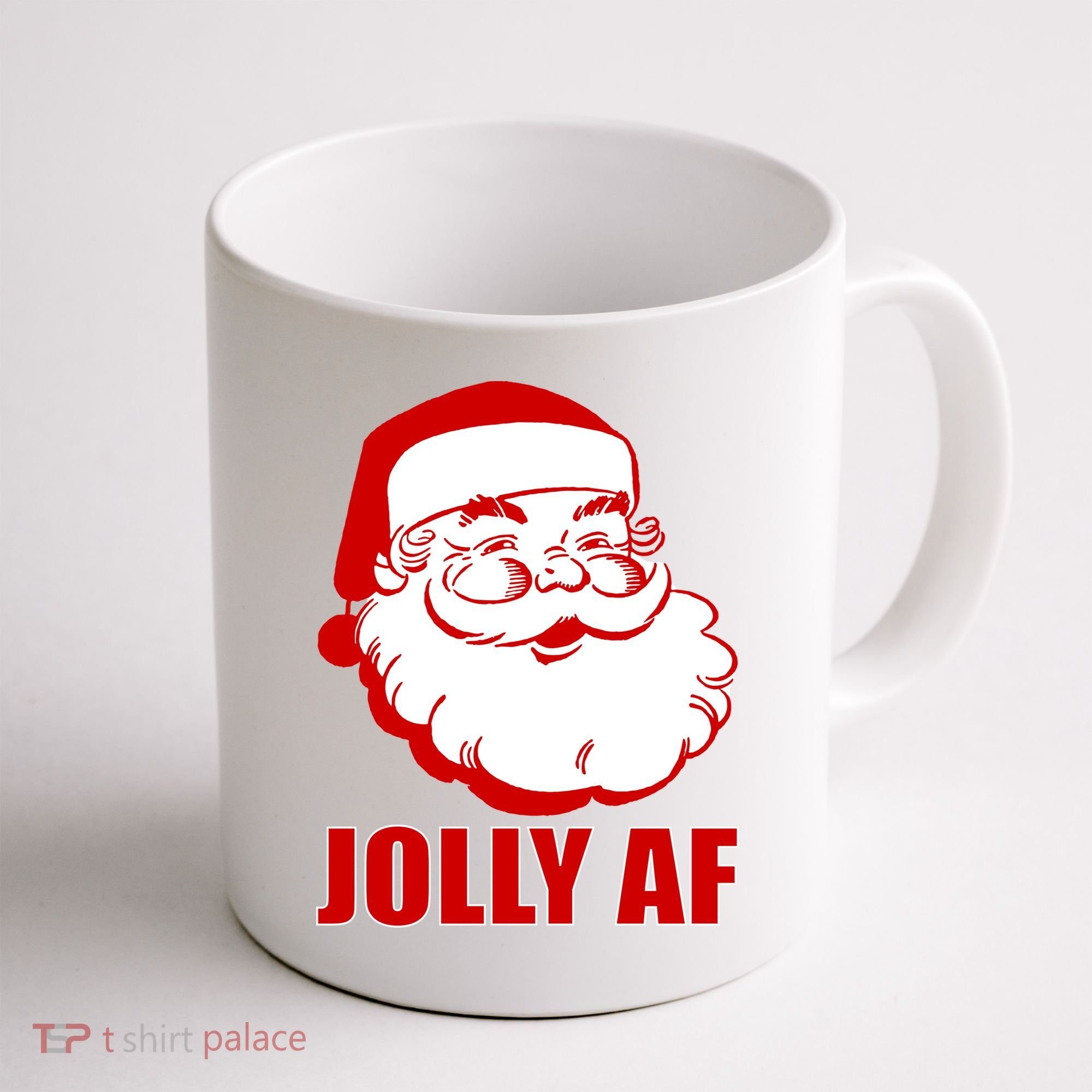 Jolly AF Santa Christmas Coffee Mug
