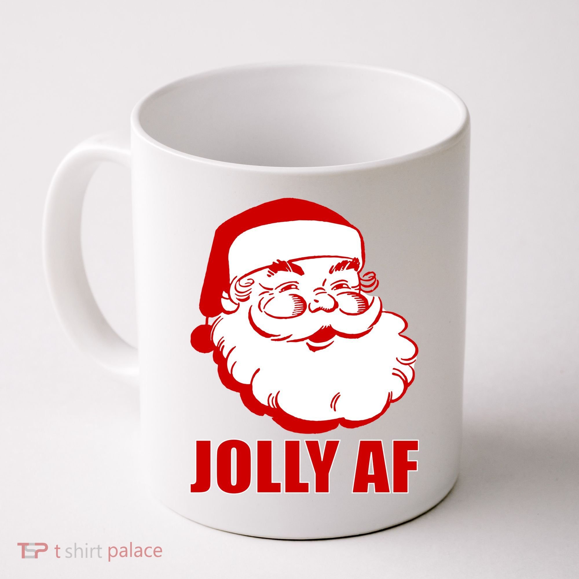 Jolly AF Santa Christmas Coffee Mug
