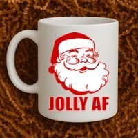 Jolly AF Santa Christmas Coffee Mug thumb 2