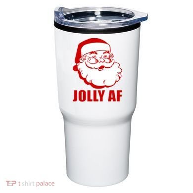 Jolly AF Santa Christmas Tumbler