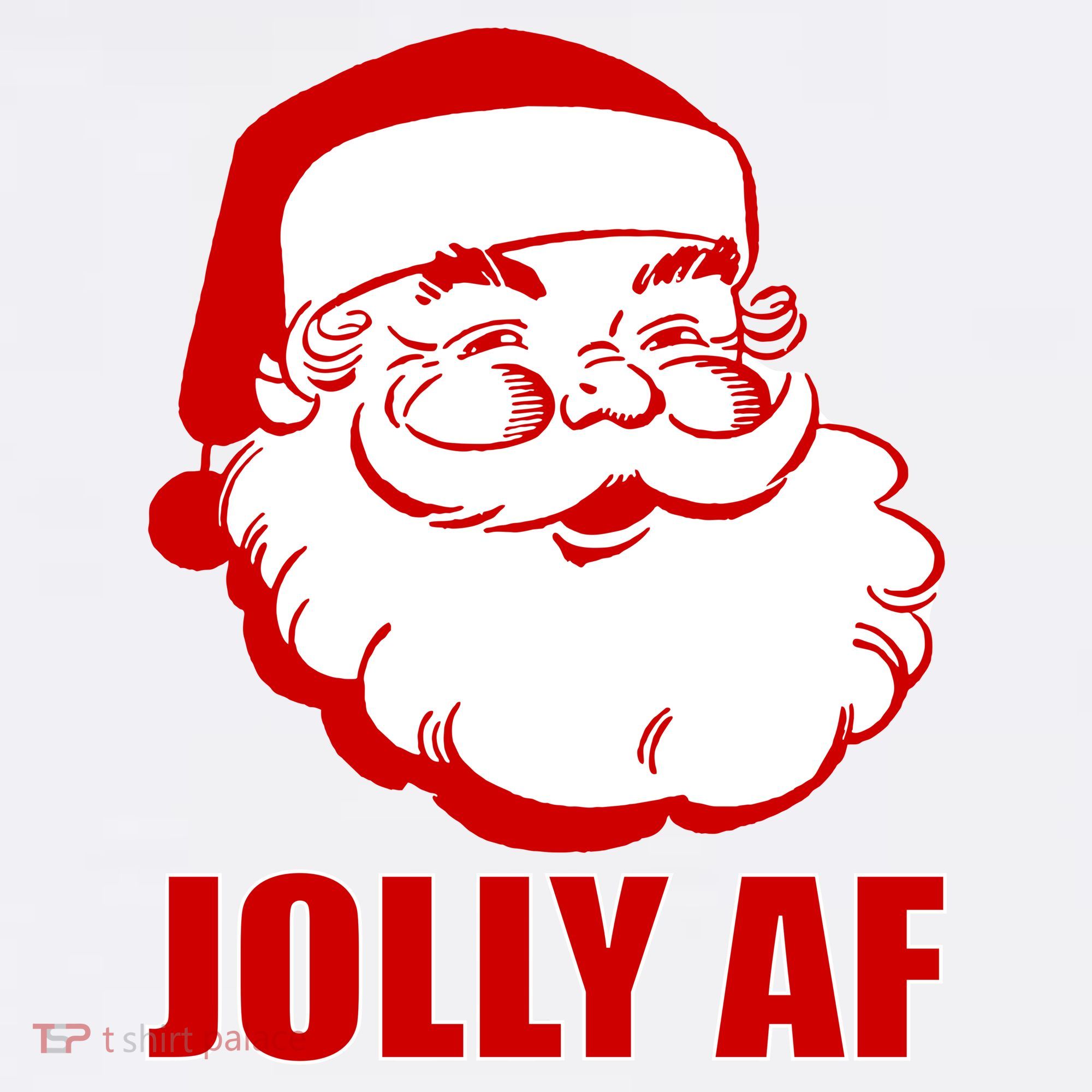 Jolly AF Santa Christmas Mousepad