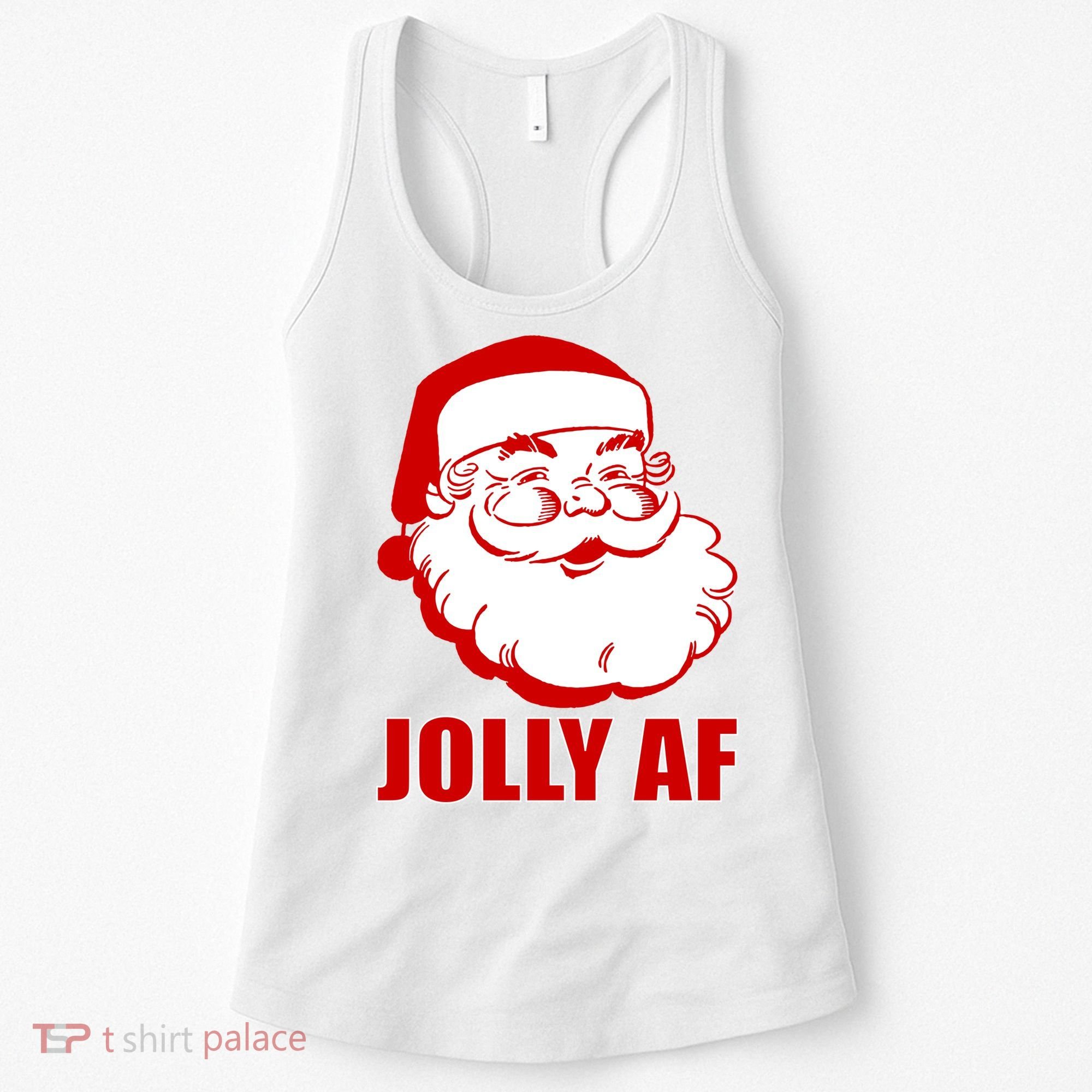 Jolly AF Santa Christmas Women's Tank Top
