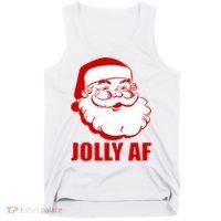 Jolly AF Santa Christmas Tank Top thumb 0