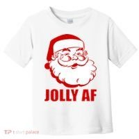 Jolly AF Santa Christmas Toddler T-Shirt thumb 0