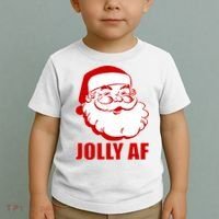 Jolly AF Santa Christmas Toddler T-Shirt thumb 2