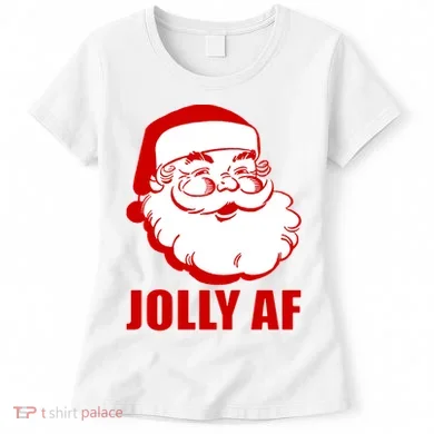 Jolly AF Santa Christmas Women's T-Shirt