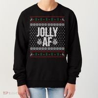 Jolly AF Ugly Christmas Women's Sweatshirt thumb 0