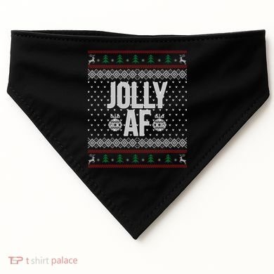 Jolly AF Ugly Christmas USA-Made Doggie Bandana