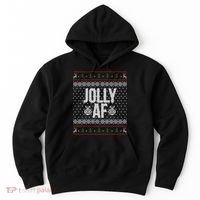Jolly AF Ugly Christmas Hoodie thumb 0
