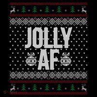 Jolly AF Ugly Christmas Long Sleeve Shirt thumb 2