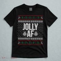 Jolly AF Ugly Christmas T-Shirt thumb 5