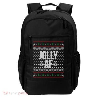 Jolly AF Ugly Christmas Backpack