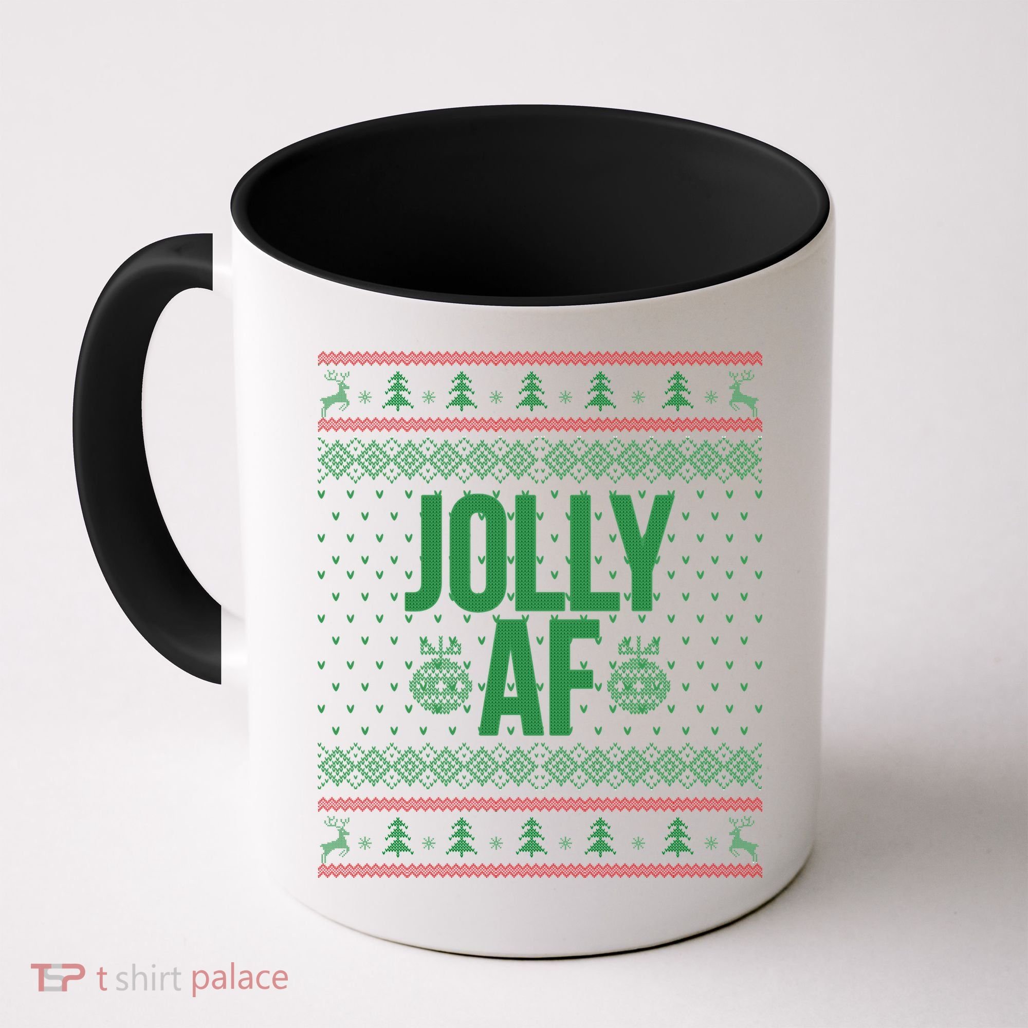 Jolly AF Ugly Christmas Coffee Mug