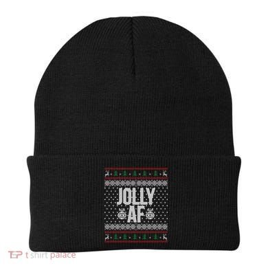 Jolly AF Ugly Christmas Beanie