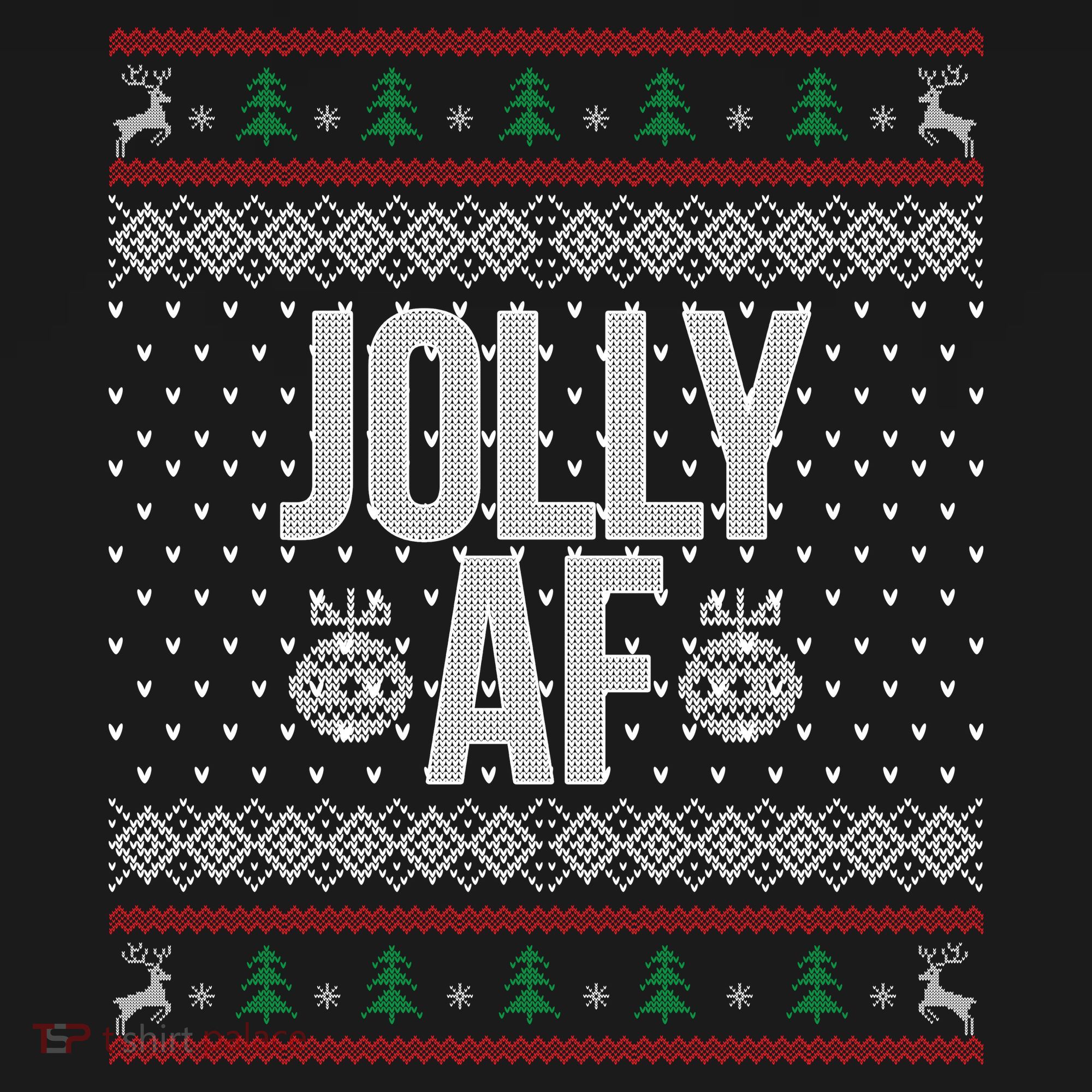 Jolly AF Ugly Christmas Pajama Set