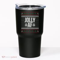 Jolly AF Ugly Christmas Tumbler thumb 0