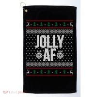 Jolly AF Ugly Christmas Golf Towel thumb 0