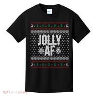 Jolly AF Ugly Christmas Kids T-Shirt thumb 0