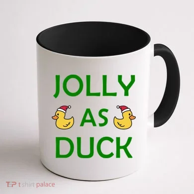 Jolly As Duck Coffee Mug back