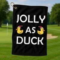 Jolly As Duck Golf Towel thumb 1