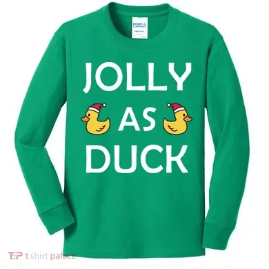 Jolly As Duck Kids Long Sleeve Shirt