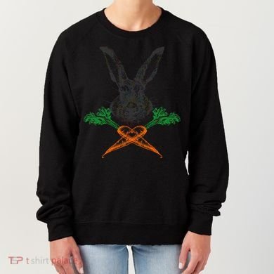 Jolly Roger Easter Bunny Crossbone Carrots Rabbit Women's Sweatshirt