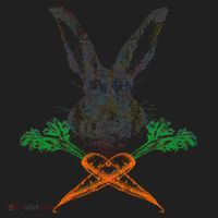 Jolly Roger Easter Bunny Crossbone Carrots Rabbit Women's Sweatshirt thumb 2