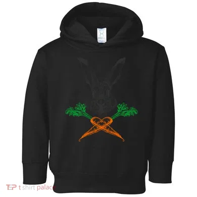 Jolly Roger Easter Bunny Crossbone Carrots Rabbit Toddler Hoodie