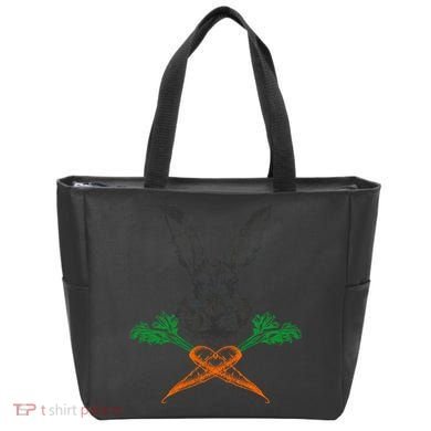 Jolly Roger Easter Bunny Crossbone Carrots Rabbit Tote Bag
