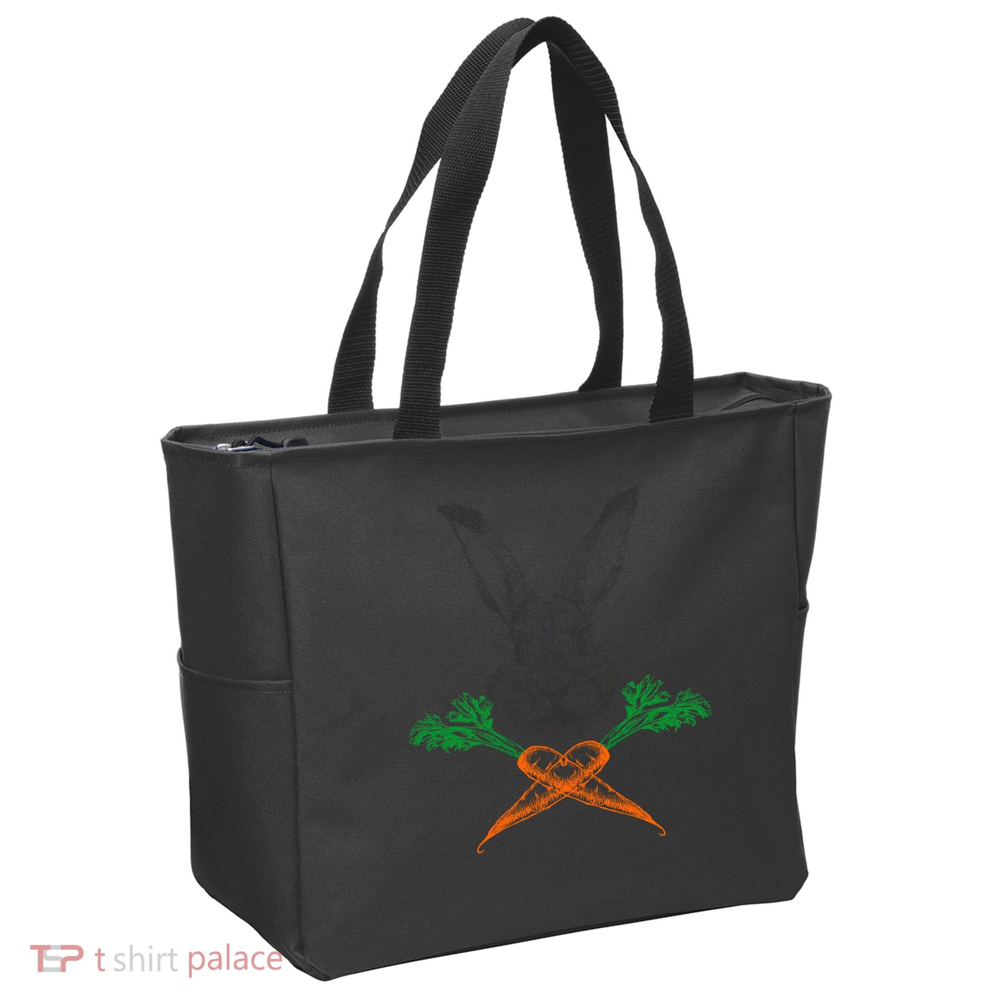 Jolly Roger Easter Bunny Crossbone Carrots Rabbit Tote Bag