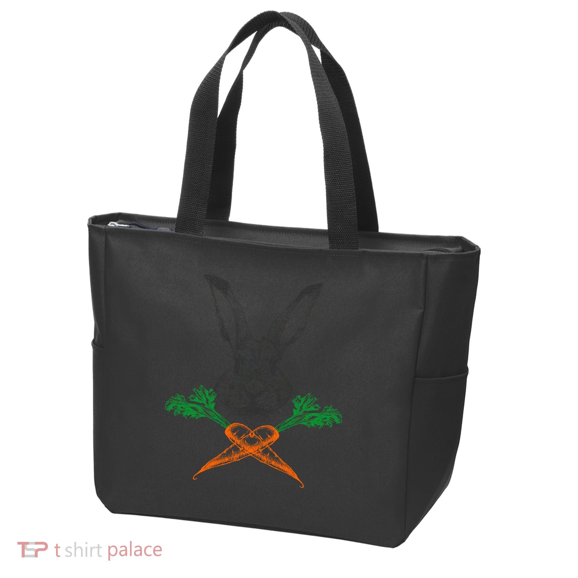 Jolly Roger Easter Bunny Crossbone Carrots Rabbit Tote Bag