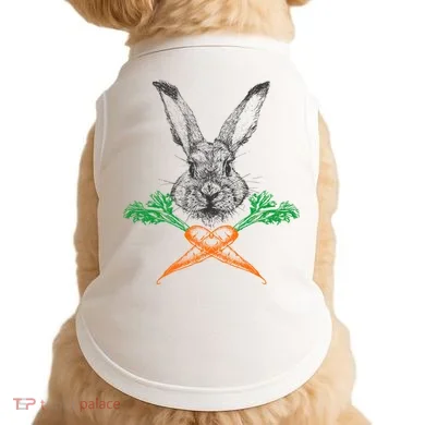 Jolly Roger Easter Bunny Crossbone Carrots Rabbit Doggie Tank