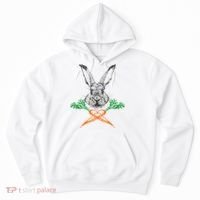Jolly Roger Easter Bunny Crossbone Carrots Rabbit Hoodie thumb 0