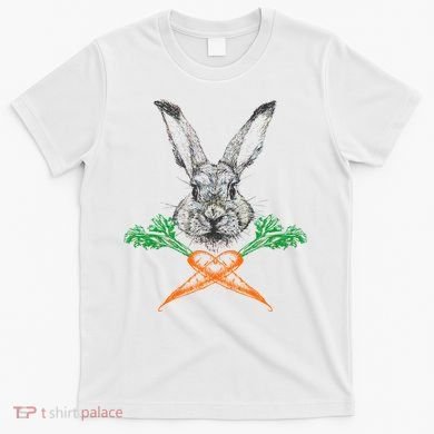 Jolly Roger Easter Bunny Crossbone Carrots Rabbit T-Shirt