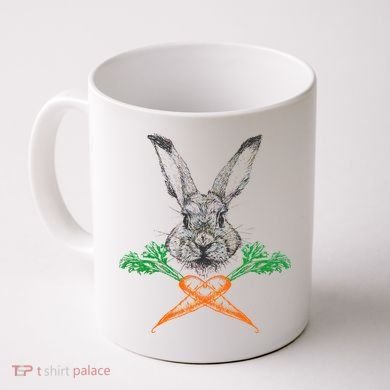 Jolly Roger Easter Bunny Crossbone Carrots Rabbit Coffee Mug