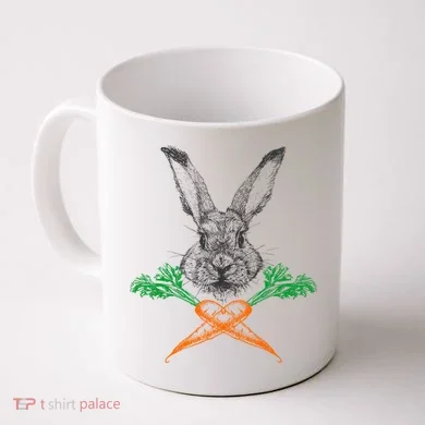 Jolly Roger Easter Bunny Crossbone Carrots Rabbit Coffee Mug