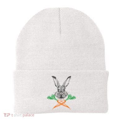 Jolly Roger Easter Bunny Crossbone Carrots Rabbit Beanie