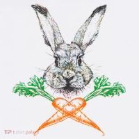 Jolly Roger Easter Bunny Crossbone Carrots Rabbit Women's Hoodie thumb 2