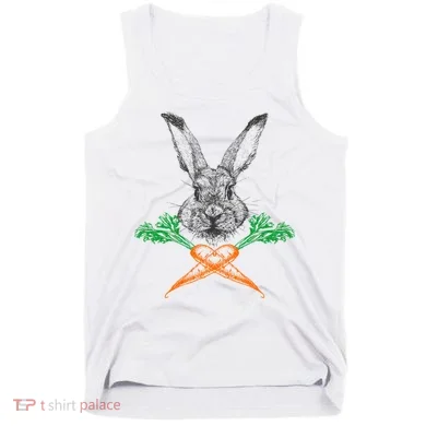 Jolly Roger Easter Bunny Crossbone Carrots Rabbit Tank Top