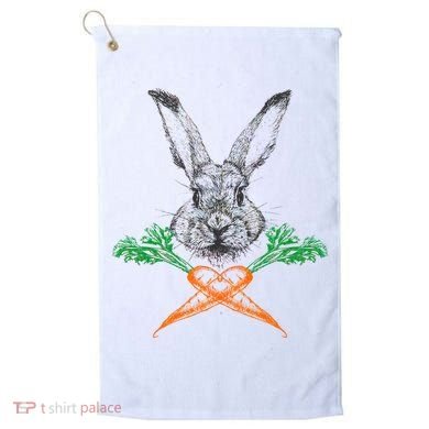 Jolly Roger Easter Bunny Crossbone Carrots Rabbit Golf Towel