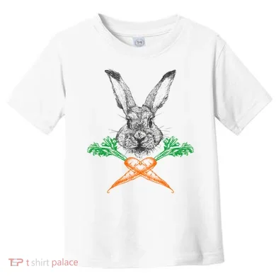 Jolly Roger Easter Bunny Crossbone Carrots Rabbit Toddler T-Shirt