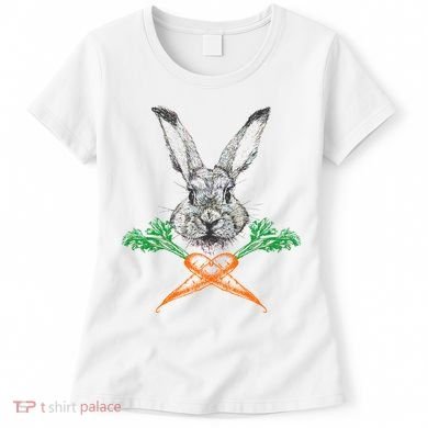 Jolly Roger Easter Bunny Crossbone Carrots Rabbit Women's T-Shirt