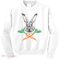 Jolly Roger Easter Bunny Crossbone Carrots Rabbit Kids Sweatshirt thumb 0