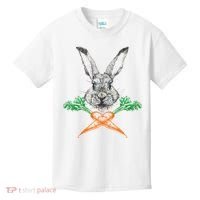 Jolly Roger Easter Bunny Crossbone Carrots Rabbit Kids T-Shirt thumb 0