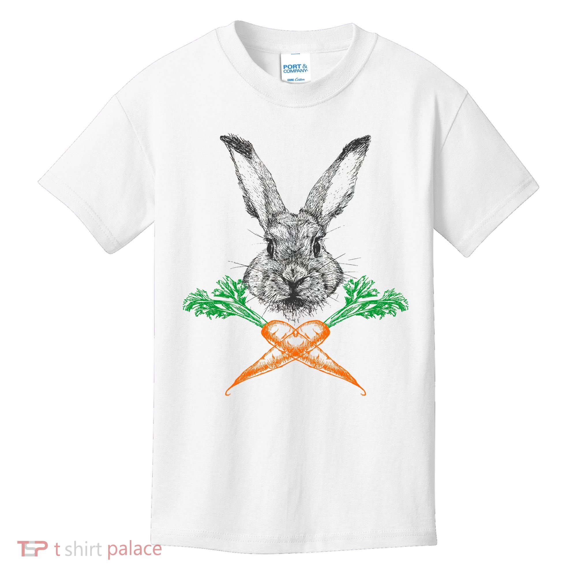 Jolly Roger Easter Bunny Crossbone Carrots Rabbit Kids T-Shirt