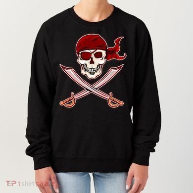 Jolly Roger Pirate Skull Flag Logo Women's Sweatshirt