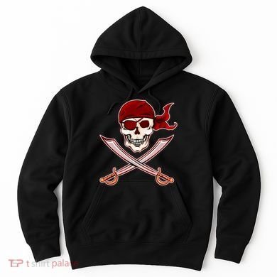 Jolly Roger Pirate Skull Flag Logo Hoodie