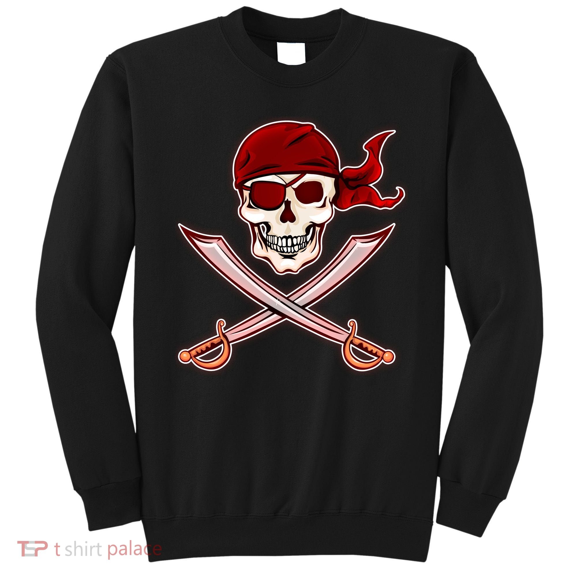 Jolly Roger Pirate Skull Flag Logo Sweatshirt