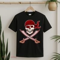 Jolly Roger Pirate Skull Flag Logo T-Shirt thumb 2