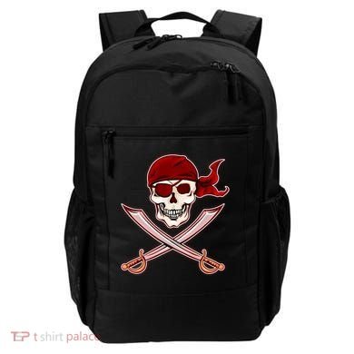 Jolly Roger Pirate Skull Flag Logo Backpack